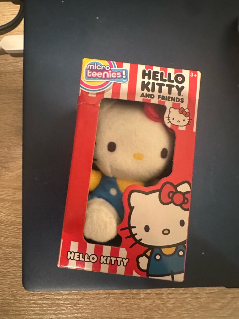 Hello Kitty Plush - White, Blue, Yellow Outfit (Micro Teenies)
